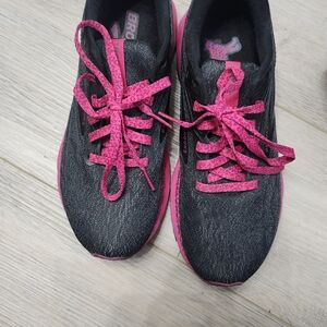 Black and Pink Athletic Shoes